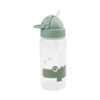 Vaikiška gertuvė su šiaudeliu CROCO GREEN